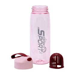 Бутылка для воды SPORT, 550 мл, розовая