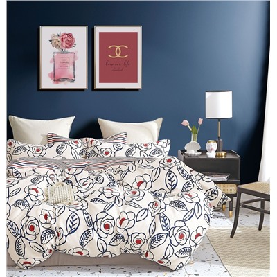 Постельное белье поплин эксклюзив на молнии - Мари