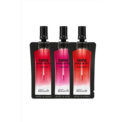 Beausta Набор стойких тинтов для губ / Shine Gloss Lip Tint, 3 шт. KRISTALLER, 1110628