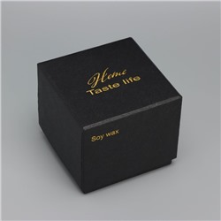 Ароматическая свеча в банке Soy WAX, страсть, черная, 9×9 см
