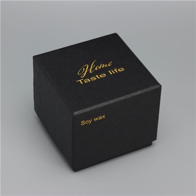 Ароматическая свеча в банке Soy WAX, страсть, черная, 9×9 см