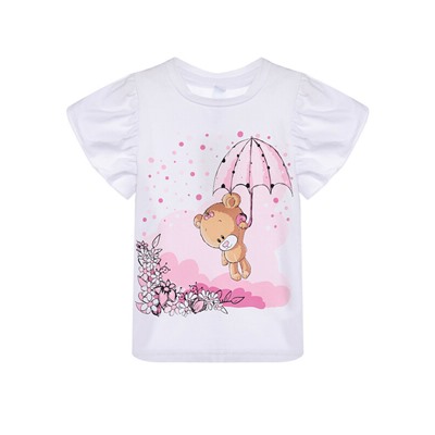 Фуфайка детская трикотажная для девочек (футболка)