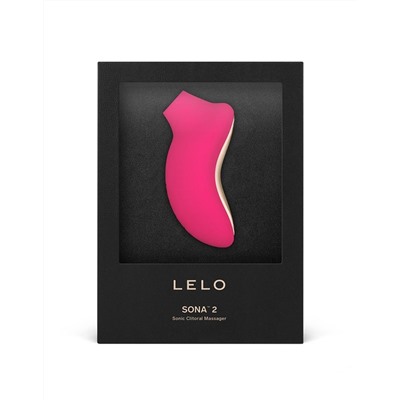 Розовый звуковой массажер клитора Lelo Sona 2