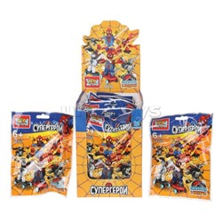 Конструктор фигурки "Спайдермен на скейте" в пакете