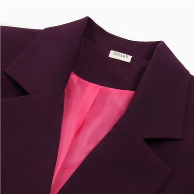 Пиджак женский MINAKU: Classic, фиолетовый, размер 46