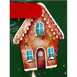 Пакет подарочный новогодний ламинированный с тиснением «Уют», люкс, 18×22.3×10 см