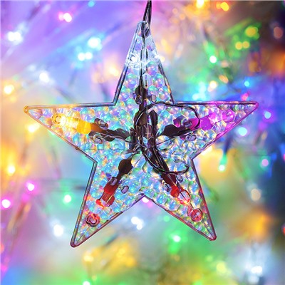 Электрогирлянда интерьерная "Звёзды" цветная