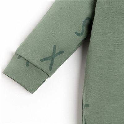 Комбинезон Крошка Я «NY», рост 68-74 см, цвет хаки