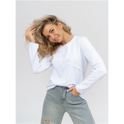 Лонгслив Лонг-01 (Белый)