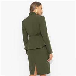 Двойка с акцентом на талии, Цвет мечты (2 в 1, оливковый)