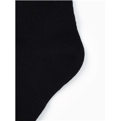 Носки спортивные хлопковые Resport, 3 пары, размер 35-38, чёрные