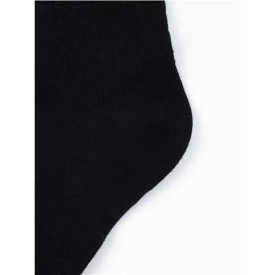 Носки спортивные хлопковые Resport, 3 пары, размер 35-38, чёрные
