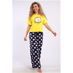 Костюм домашний арт. КД-00-007 (Желтый/яичница)