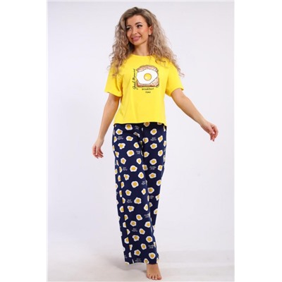 Костюм домашний арт. КД-00-007 (Желтый/яичница)