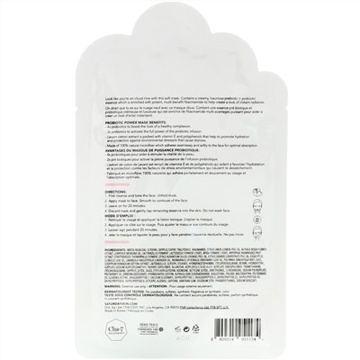 Saturday Skin, Cotton Cloud, маска с пробиотиками, 1 шт., 0,25 мл (0,84 жидк. унции)