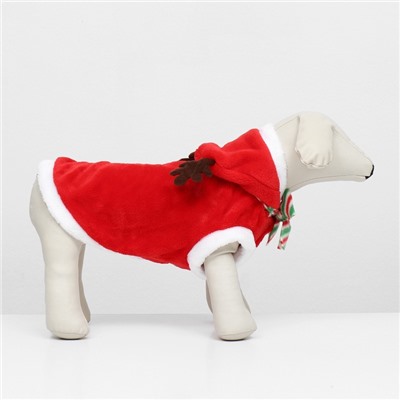 УЦЕНКА Костюм для животных «Новогодний с рожками», размер 2XL (ДС 45, ОГ 55 см)