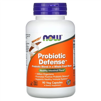Now Foods, Probiotic Defense, 90 растительных капсул