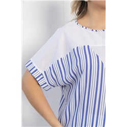 Блуза Амальгама (бело-сиреневая) Б12840-24М