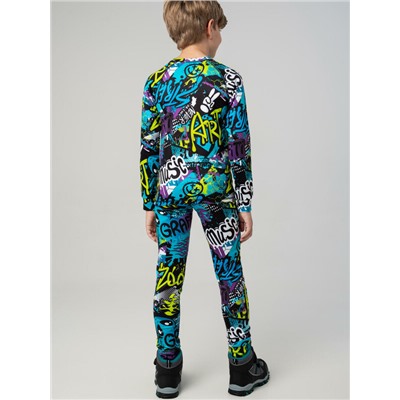 Термокомплект трикот. для мальчиков: фуфайка (футболка) с длин. рук, брюки