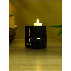 Аромалампа «Маска», керамика, чёрная