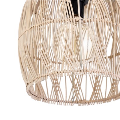 Светильник потолочный из ротанга «Альдо», 1×120 Вт, Е27, 23×23×30 см