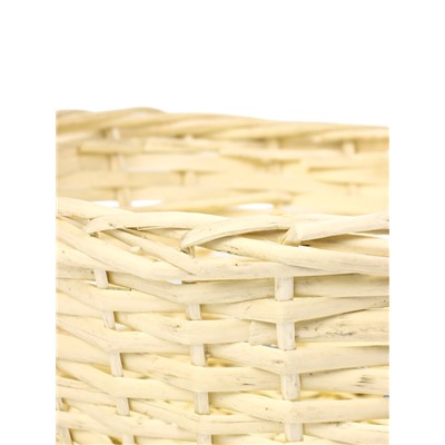 Корзина плетёная для хранения Liana, с ручкой, бежевая, набор 3 шт.