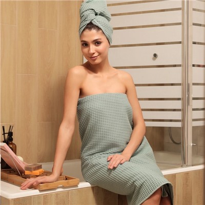 Полотенце вафельное LoveLife Waffle mint, 100×150 см, хлопок 100%