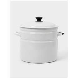 УЦЕНКА Кастрюля 10 л цил б/деколи (белая)