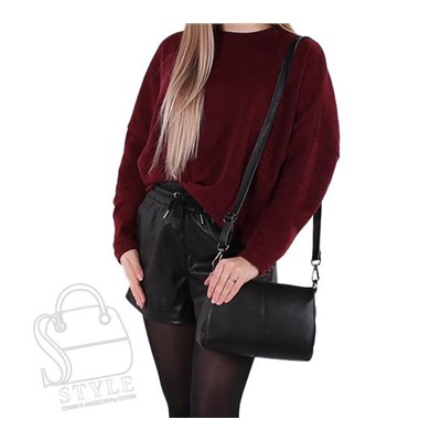 Сумка женская кожаная 8273VG black Vitelli Grassi