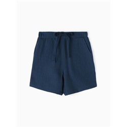 Шорты из муслина для мальчика KAFTAN, рост 128 см, синие