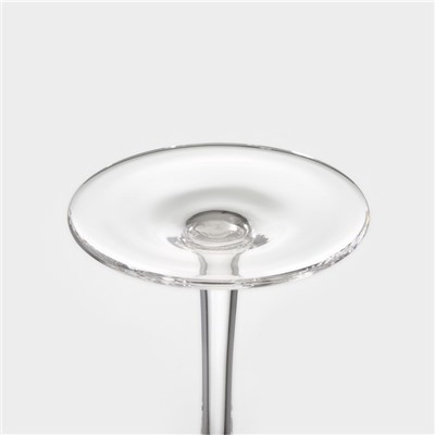 Бокал для вина Magistro «Жемчуг», 300 мл, 8.5×22 см, стекло, с золотой отводкой, прозрачный