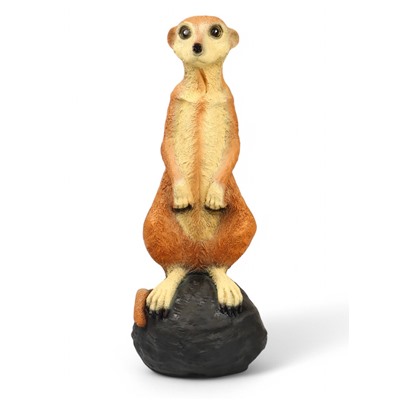 Садовая фигура из полистоуна «Большой сурикат на камне», 60×24×22 см