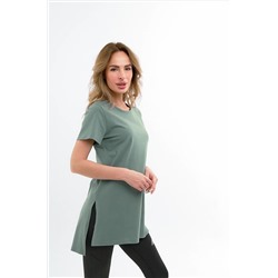 Женская удлиненная футболка с разрезами Happyfox