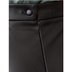 Расклешенная юбка из искусственной кожи