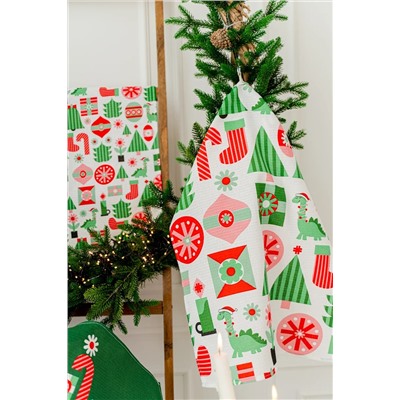 Натали Полотенце Набор кухонных полотенец Новогодняя мозайка