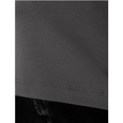 Нарядная футболка с принтом фольгой из премиального хлопка с эластаном