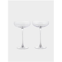 Набор бокалов Nude Savage, 220 мл, набор 2 шт., стекло, прозрачные