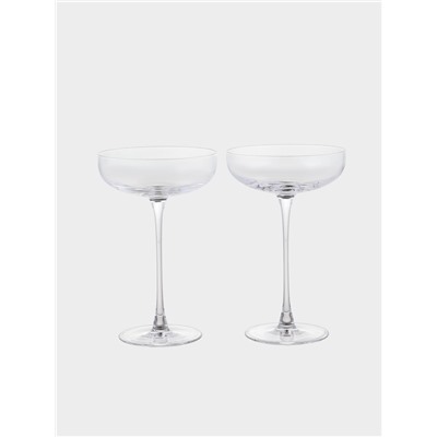 Набор бокалов Nude Savage, 220 мл, набор 2 шт., стекло, прозрачные