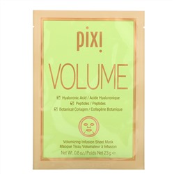 Pixi Beauty, Skintreats, Plump Collagen Boost, разглаживающая тканевая маска для лица с коллагеном, 3 шт., по 23 г (0,80 унции) каждая