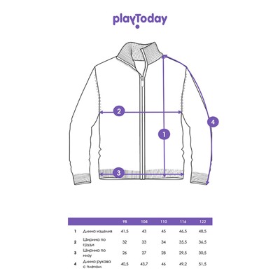 Кофта вязаная на молнии для девочки