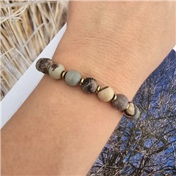 Браслет на руку из натуральных камней Яшма, 1043, арт.218.195