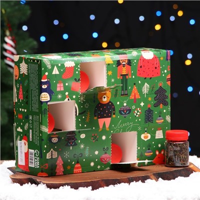 Чай подарочный адвент-календарь «Счастливого Рождества», 215 г