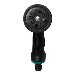 Набор для полива: пистолет-распылитель, коннектор 1/2" (12 мм) - 2 шт., штуцер 1/2"-3/4", быстросъёмный, пластик, Greengo