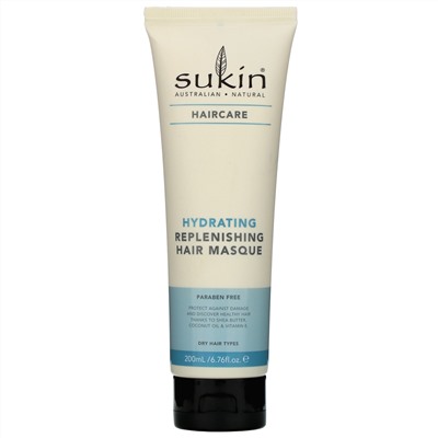Sukin, Hydrating Replenishing Hair Masque, Haircare, 6.76 fl oz (200 ml)