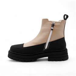 Ботинки G15-8Х черно-бежевые