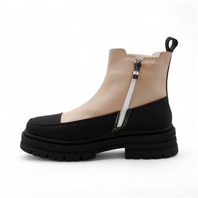 Ботинки G15-8Х черно-бежевые