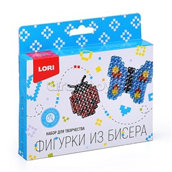 Фигурка из бисера "Божья коровка, бабочка"