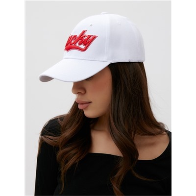 Бейсболка женская MIST Lucky, белая, размер 56-58