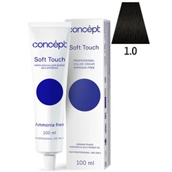 CONCEPT Soft Touch Крем-краска для волос без аммиака 1.0 Чёрный 100 мл
