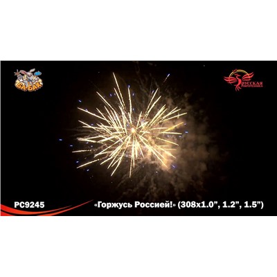 Фейерверк РС9245 Горжусь Россией! (1", 1,2", 1,5" х 308)